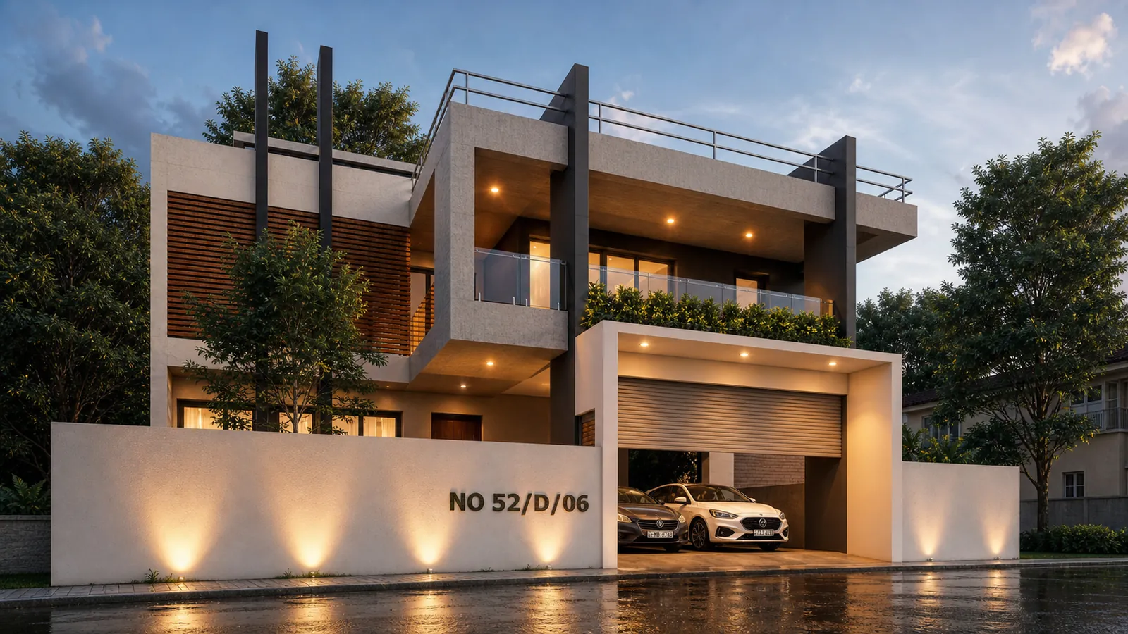 The Dreamwoods contemporary residence in Kadawatha by Ishara Homes