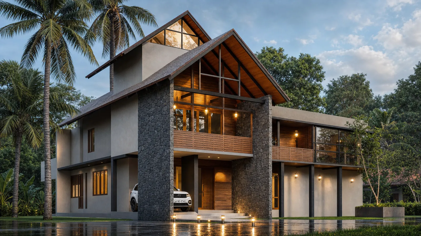 The Grand View Lodge tropical estate in Padukka by Ishara Homes