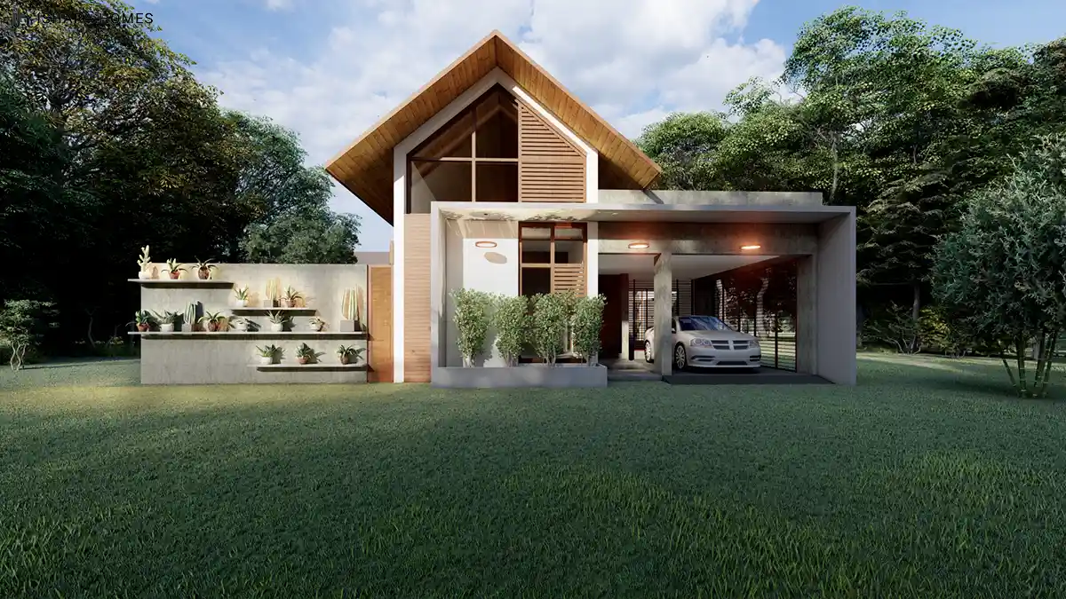 The Green Cottage single-storey tropical retreat in Awlegama by Ishara Homes