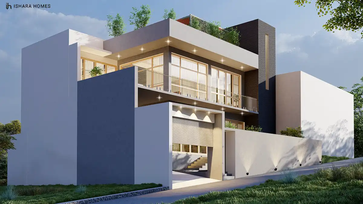 The Hillside House modern hillside residence in Gampola by Ishara Homes