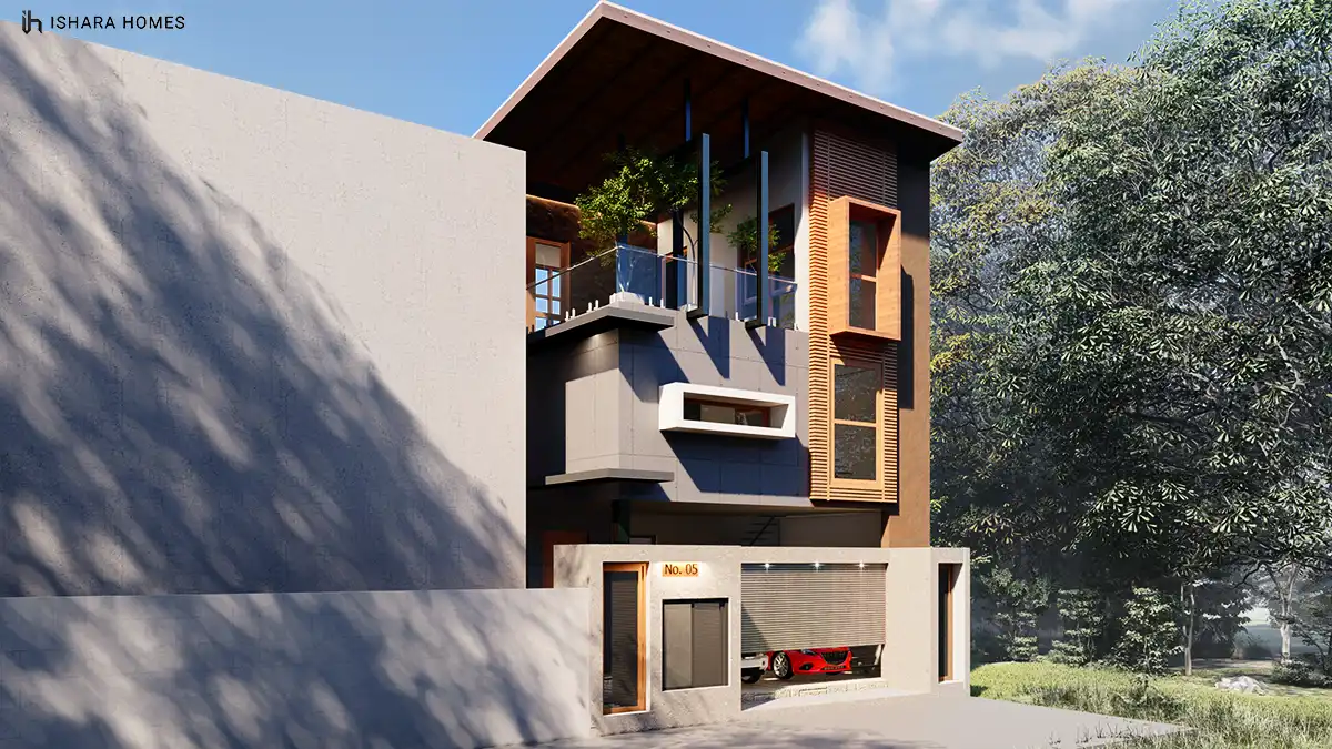 The Meadow House modern multi-storey residence in Boralesgamuwa by Ishara Homes